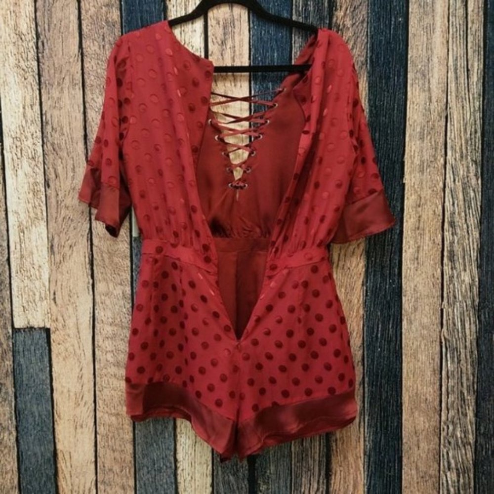 Lovers + Friends Raspberry Romper - Picture 5 of 6